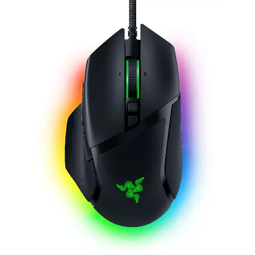 Razer Basilisk V3 Customizable Ergonomic Gaming Mouse: Chroma RGB Lighting - 26K DPI Optical Sensor - 11 Programmable Buttons - HyperScroll Tilt Wheel - Classic Black - RZ01-04000100-R3M6