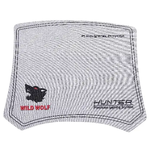 Hunter Precision Gaming Surface Micro Wolf Gaming Mouse Pad (Grey) Pack of 2